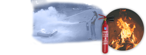 Exctinteur pour éteindre le feu